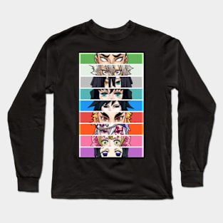 The 9 Hashira kimetsu no yaiba Long Sleeve T-Shirt